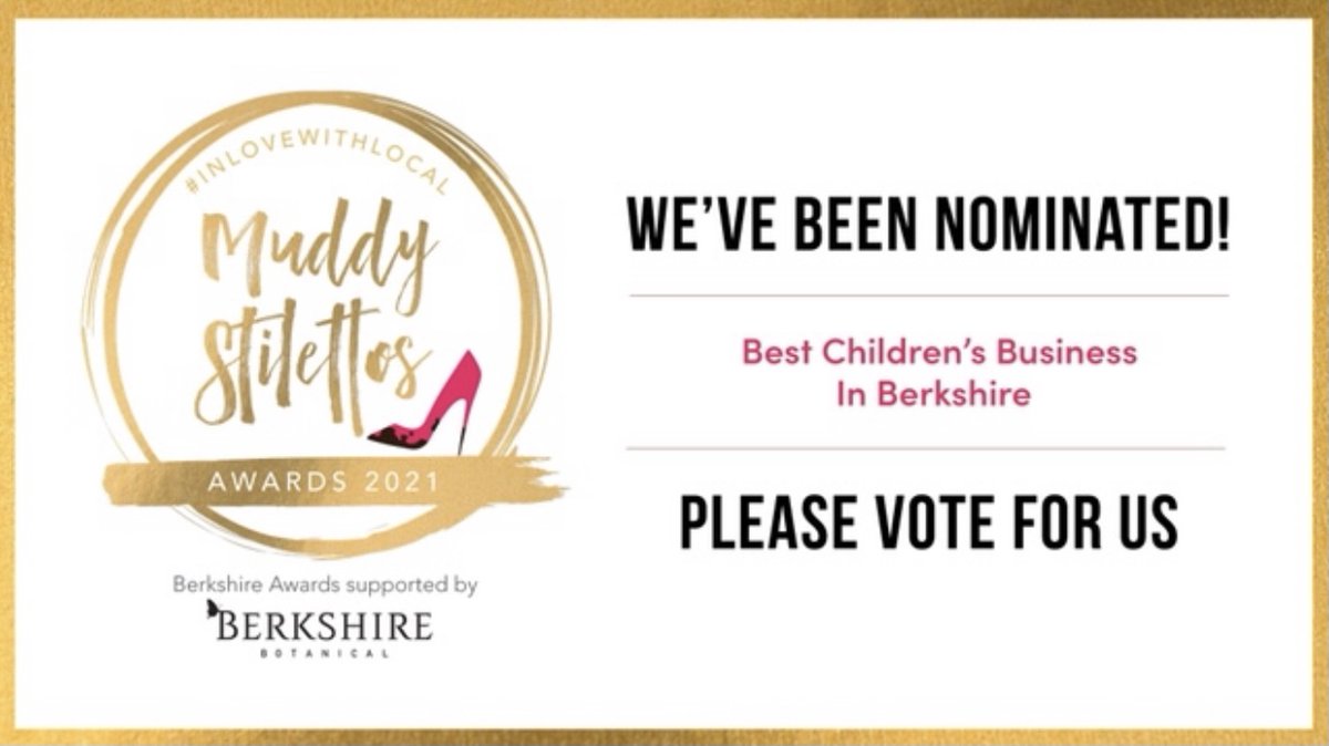 We've been nominated for an award! We are in the running for Best Children's Business in Berkshire and we would be delighted to reach the FINALS.
Please vote for Popsy and Mama via this link berkshire.muddystilettos.co.uk/nominate/child…