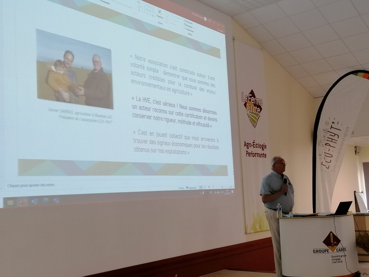 Démarrage de l'AG #EcoPhyt avec le mot de notre Président Xavier Darras sur le bilan et perspectives de l'association dans la transition #agroecologie et la certification #HVE