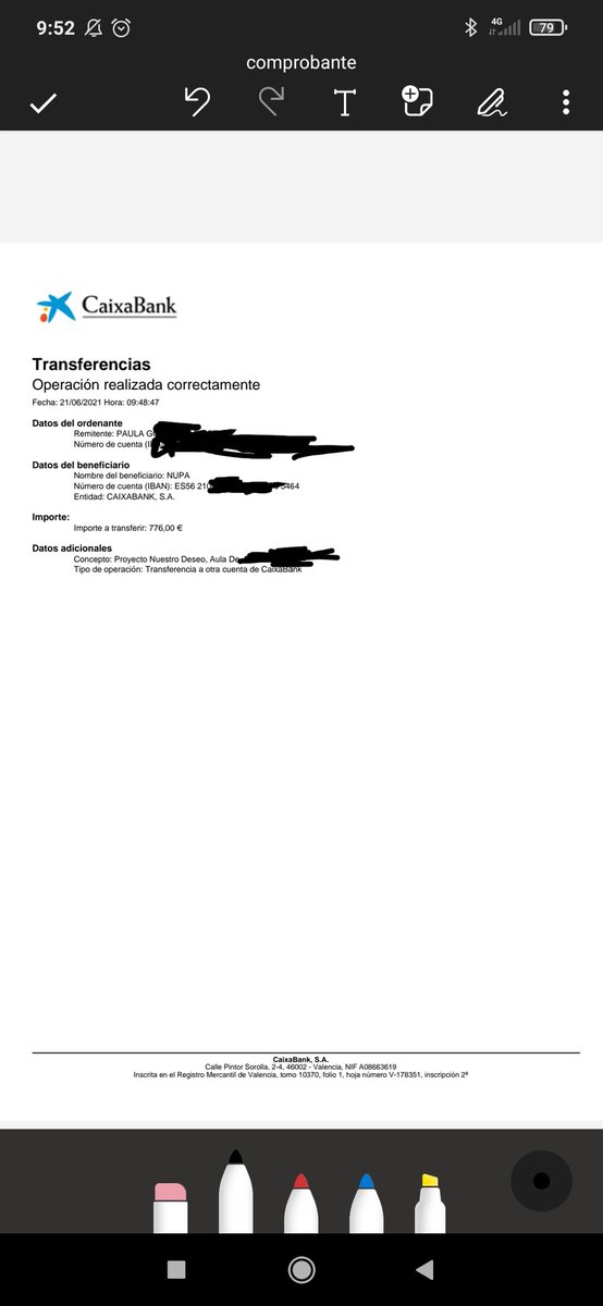 CraSayago's tweet photo. El aula de Moralina da por finalizado su proyecto solidario "Nuestro Deseo" a favor de @SomosNupa con la transferencia realizada a la cuenta de la asociación. Muchísimas a los niños y niñas del aula y quiénes habéis comprado las bolsas. 
#colessolidarios #sayago https://t.co/rR6o29hozH