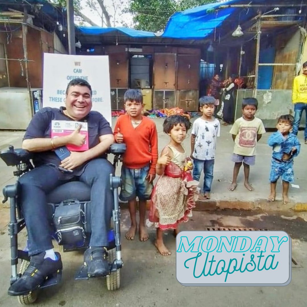 New week, new Utopia! Rustom Irani from Mumbai is a film maker and travel columnist. His Utopia: Everybody can get around life easily #mondayutopista #wheelchair #Inspiration