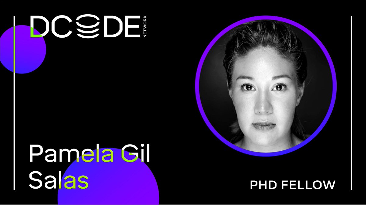 Dcode_EU's tweet photo. An #architect, #urbanist and #globetrotter from Costa Rica looking to construe paths to #digital #sovereignty and #public #deliberation on #data use.
Meet DCODE Fellow Pamela Gil Salas: https://t.co/ONFBVrFit7
#rethinkdesign @MSCActions @EU_H2020 https://t.co/j8hc5g5xvV