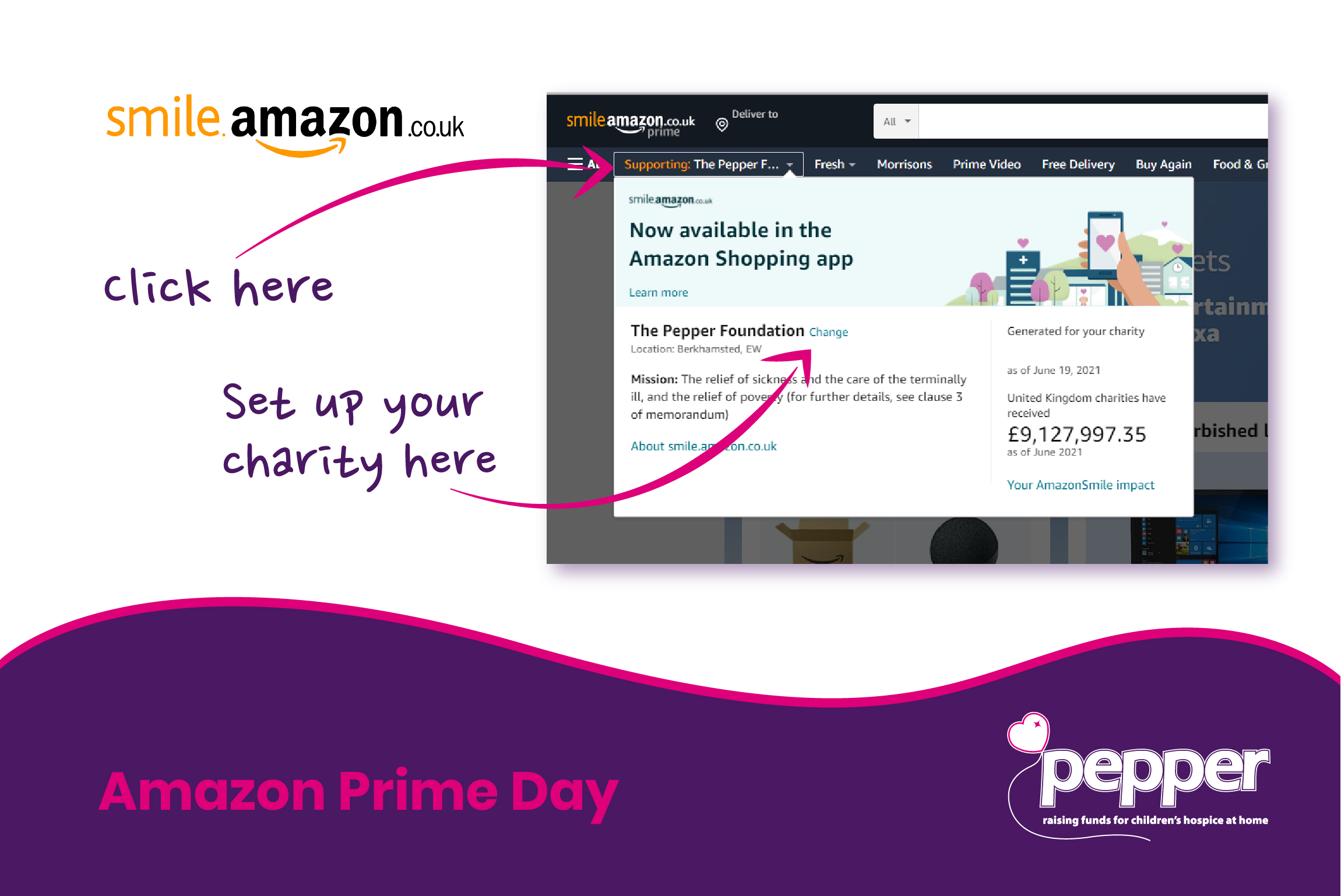 Pepper Foundation Amazonprimeday Starts Today If You Re Making A Purchase Use Amazonsmile Amazonsmile Allows You To Donate To Charity At No Cost To You And This Year Amazon Is Doubling