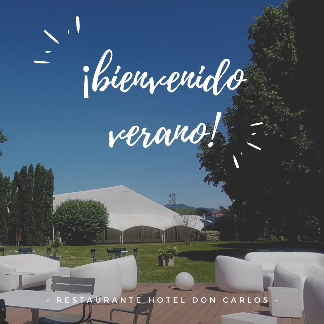 🌻Hola Verano🌻
Ya es oficial, ya está aquí para disfrutarlo. Y ya sabeis, la #terrazadeldoncarlos es un sitio 🔝 para aprovecharlo. 

¡Os deseamos un verano🌞 de mucho "terraceo", divertido y refrescante!😎🍹

¡Feliz #verano2021 amigos/as!🌅

#BienvenidoVerano #terrazaspamplona