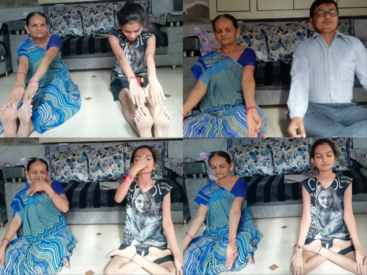 CSC vle sheth vivek Celebrating international Yoga day at Home.
Dist- Porbandar
@CSC_Porbandar @CSC_Guj_Rohit @csc_spm @CSCSPMVISHAL @CSCGujarat 
#CSCpeYoga #YogaForWellness
#YogaForHealth #YogaForAll #IDY2021 #BeWithYogaBeAtHome