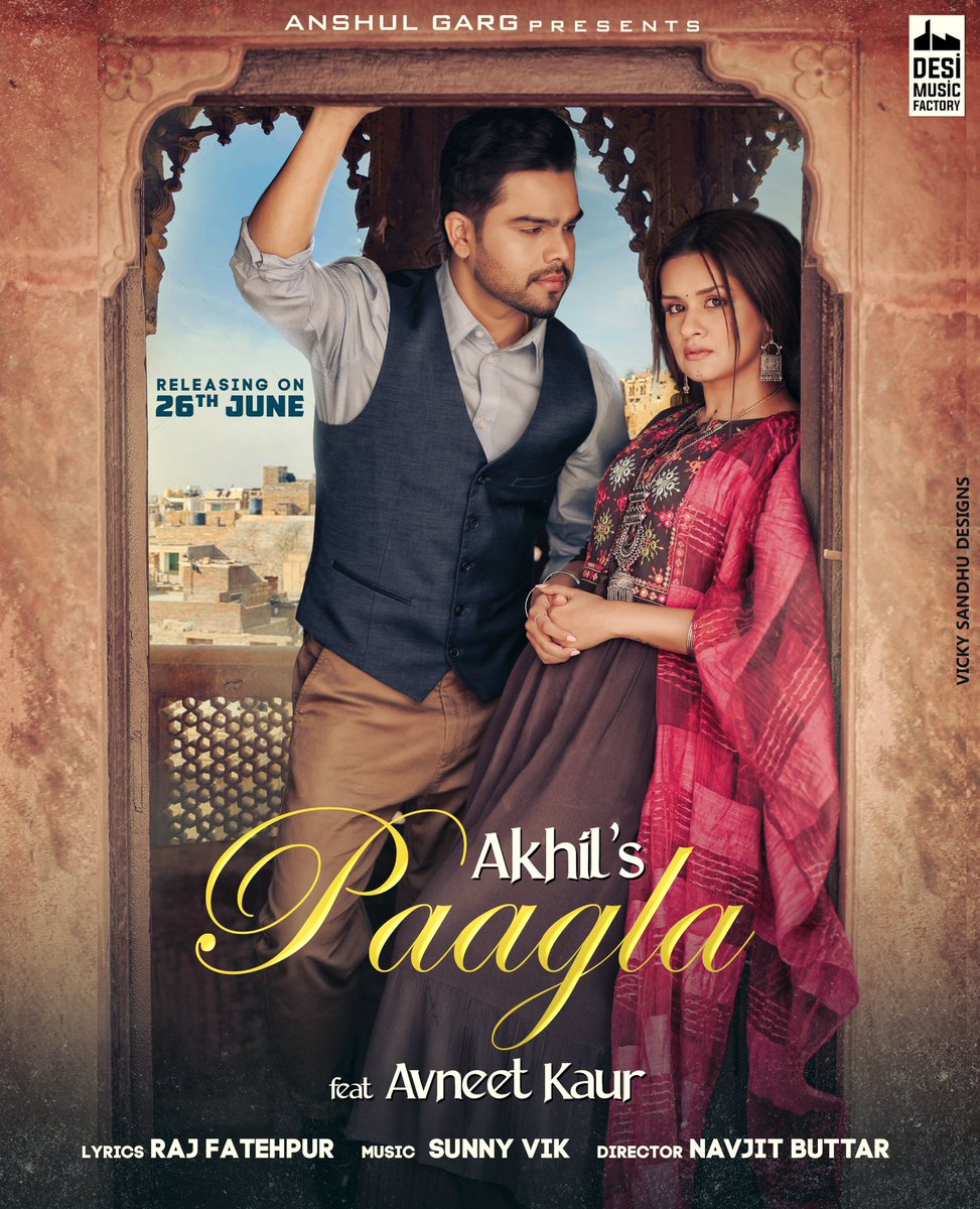 #paagla out on 26th June❤️ #akhil <a href="/iavneetkaur/">Avneet Kaur</a>