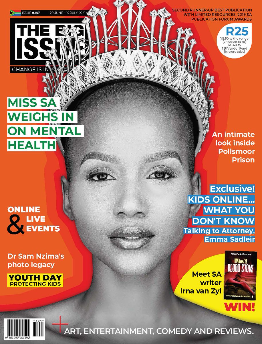 Miss SA 2020 Shudufhadzo Musida weighs in on mental health on issue #297 of <a href="/BigIssue/">Big Issue</a> magazine. Get your copy from any Big Issue vendor in and around Cape Town, as well as at selected Spar outlets.
.
#mentalhealth #misssa2020 #changeisinyourpocket