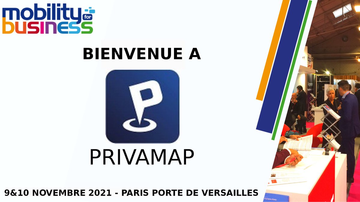 Nous sommes heureux d'accueillir un nouvel exposant : <a href="/PrivaMap_fr/">PrivaMap</a> qui propose un nouveau service de géo-guidage pour les sites industriels #M4B #INNOVATION #GEOLOCALISATION #INDUSTRIE #4.0 #IOT
mobility-for-business.com/exposants.php