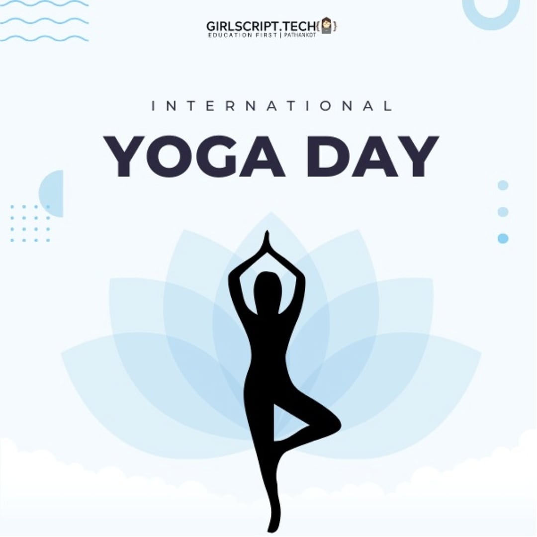 girlscriptptk's tweet photo. Yoga is a Light, which once Lit, will Never Dim, the Better Your Practice, the Brighter the Flame. International Yoga Day celebrates the healing and calming spirit of Yoga. Happy Yoga Day to all from GirlScript Pathankot family.

#yoga #yogalife #yogalove #girlscriptfoundation https://t.co/8TNVUVzwXZ