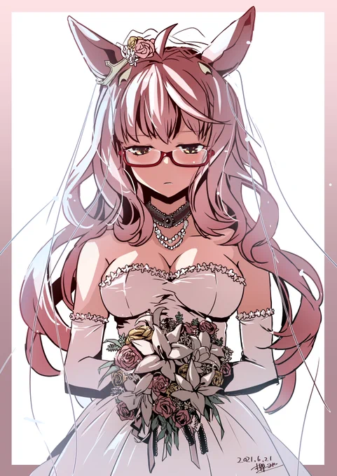 ビワハヤヒデ花嫁vr
#ウマ娘 