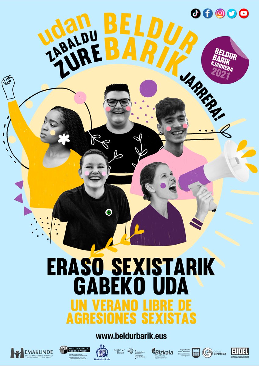 BusturiaTurismo's tweet photo. Beldur Barik programa Berdinsarea (berdintasunaren alde eta emakumeenganako indarkeriaren aurka lan egiten duten udalek osotutako sarea da) izeneko sarearen barruan sortu zen 2009an.

https://t.co/7gmeXwfdeI
@BeldurBarik https://t.co/jGLslqrhWO