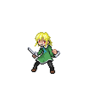 Pixelart ドット絵 1日1ポケド パッチラゴン 可愛いお顔 火力 オニガシラ銀角のイラスト