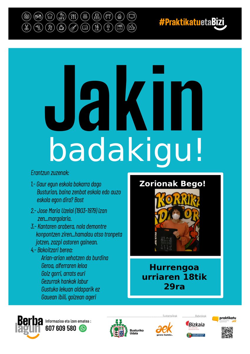BusturiaTurismo's tweet photo. Jakin badakigu! https://t.co/MGI9JXAAXy