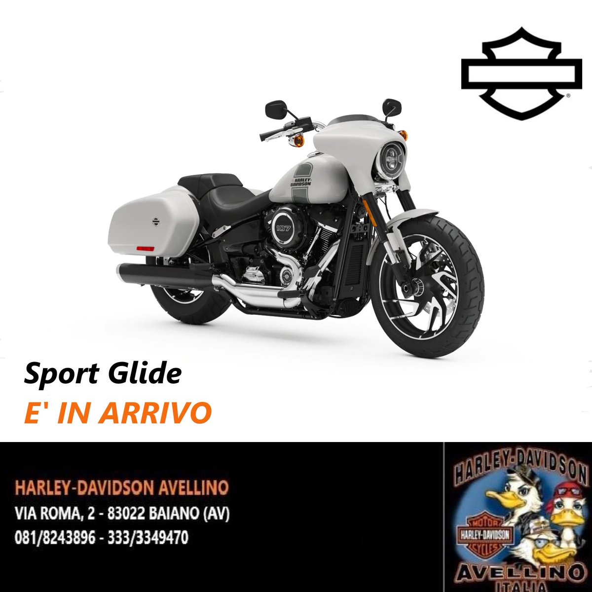 HDAVELLINO's tweet photo. Una combinazione aggressiva di agilità in corsa e resistenza alle lunghe distanze. 
La nuova Sport Glide nel colore Stone Washed White Pearl in arrivo in concessionaria!! 
Contattaci per tutte le informazioni. https://t.co/sm7Nz7f8fb