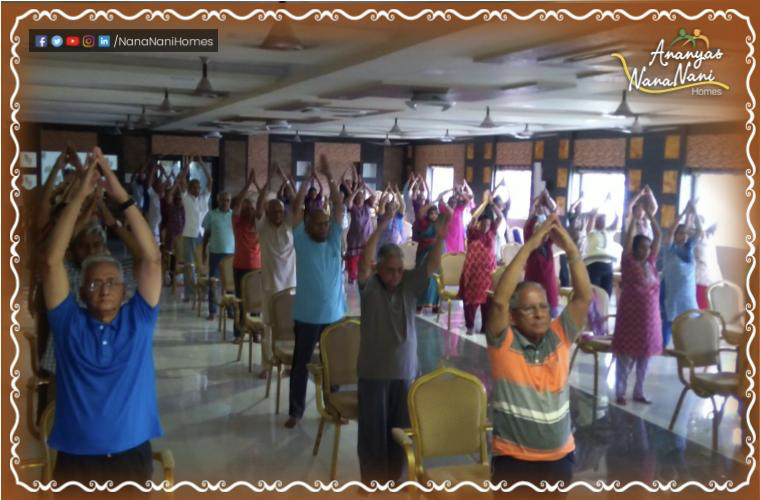 NanananiHomes's tweet photo. The International Day of #Yoga has been celebrated annually on 21 June 2015 for physical and mental well-being. #NanaNaniHomes celebrate #InternationalYogaDay with its residents.
To know more about our NanaNani's Lifestyle, Contact, https://t.co/yNsWhDuWyK
#yogaday, https://t.co/D9XtGhyUMT