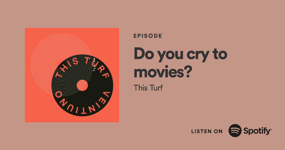 Do you cry to movies? Do we cry to movies? Does anyone cry to movies? Listen as we try and figure it out. #sustainability #architecture #cinema #music #podcast open.spotify.com/episode/0KdHmO…