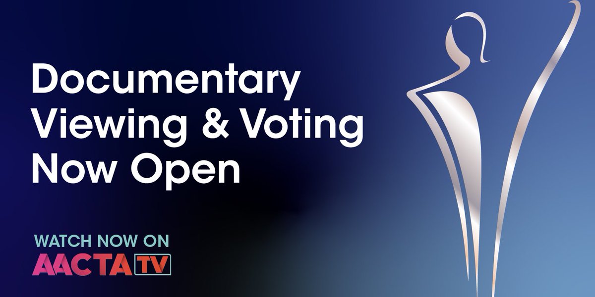 AACTA's tweet photo. Round 1 Viewing &amp; Voting for this year's #AACTAAward for #BestDocumentary is NOW OPEN! 🙌 #AACTAMembers can view and vote on all eligible entries via #AACTATV - so get watching and get voting! https://t.co/F5ySocA5nV