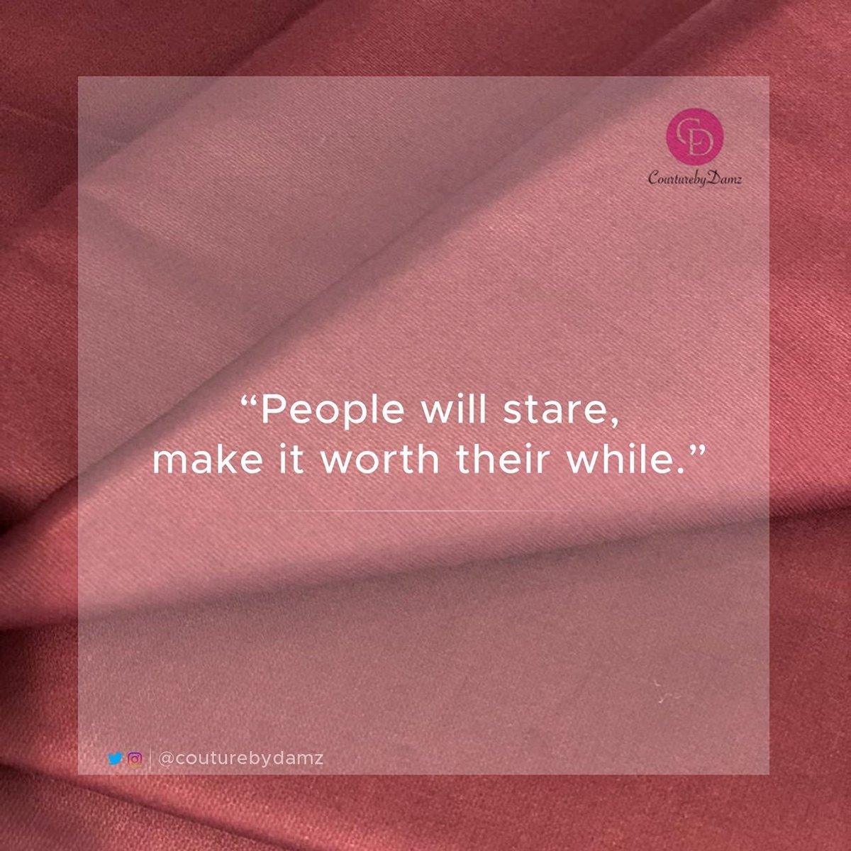 couturebydamz's tweet photo. Give them something to talk over!
It's no fault of yours that you've got elegance & style.
Have an amazing week!
#Confidence #CoutureByDamz #CMDMen #CMDWomen #MotivationalMonday #MondayVibes #Elegance #SelfBelief #Fabrics #Energy. https://t.co/8RyJA5XnC5