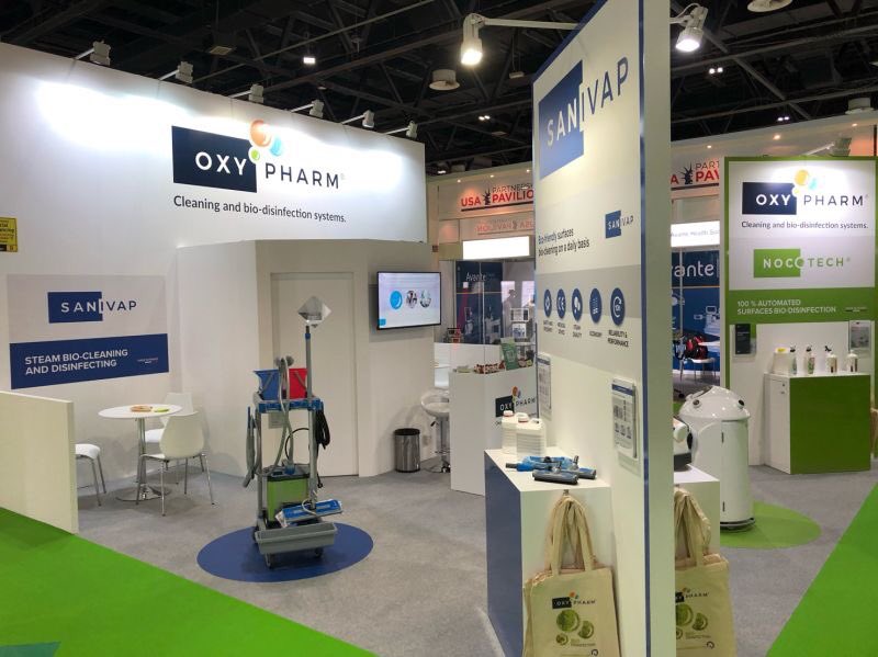 OxyPharm's tweet photo. [EVENT]

It’s D-Day for the @Arab_Health event !👏🏻
Come and visit @OxyPharm booth  📍H1H10 
We will be very pleased to present you our #biocleaning and #biodisinfection solutions 

#ArabHealth2021 #nocotech #sanivap #alphaclean https://t.co/yD61KZunli
