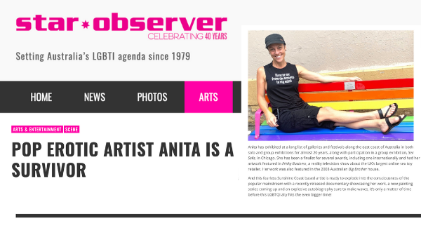 anitanevar's tweet photo. #pridemonth is for everyone to embrace who they are and let the world know, in style! I found this article today in the @star_observer by @LincJenkin and it reminded me how we all bring beauty to the world. Be Proud to Be You! #LGBTQ #lgbtart

Read Here: https://t.co/Wn2AHA5VVg https://t.co/JqEcPmZPxT