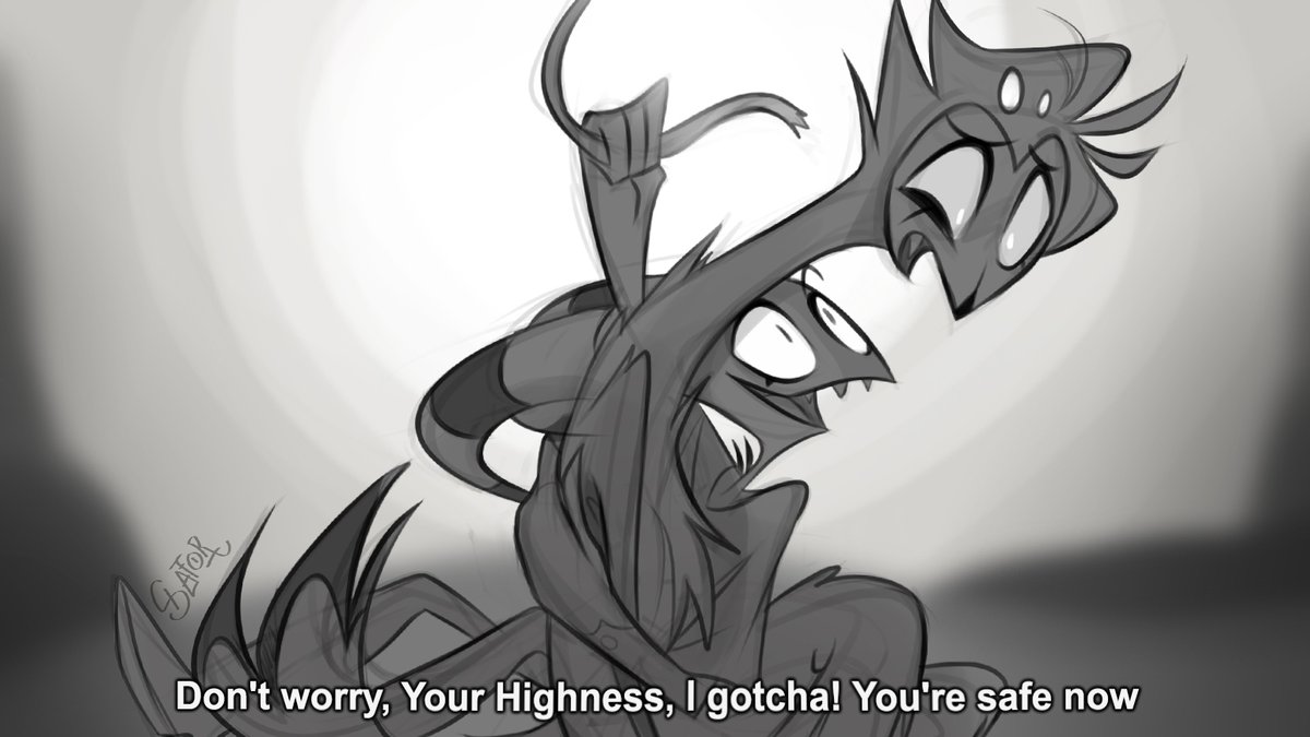 SatorRotas's tweet image. Emperor's New Groove AU 👑

#HelluvaBoss #Stolitz #Striker #Stella