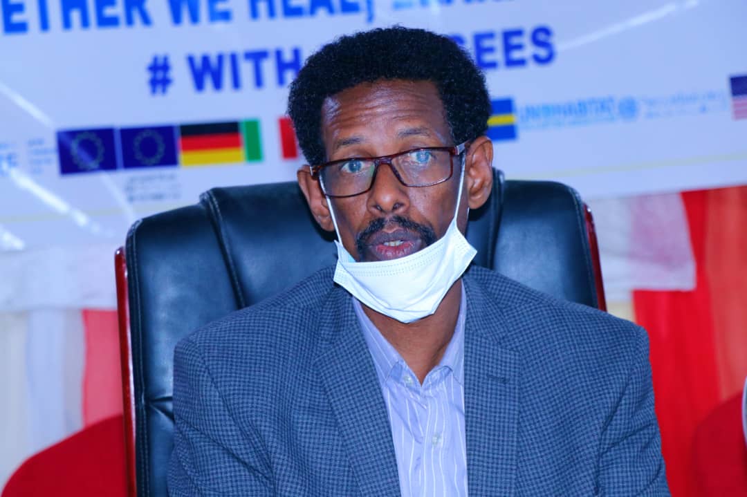 DRCSomali's tweet photo. #Photospeak: #WorldRefugeeDay commemoration in Kismayo, the event was attended by a number of key stakeholders, it was presided over by HE Maxamuud Sayid Aade, Vice President of @JSStatehouse . 

Together #WithRefugees we heal, learn and shine. 
#WorldRefugeeDay | @UNHCRSom https://t.co/UJcF1310lJ