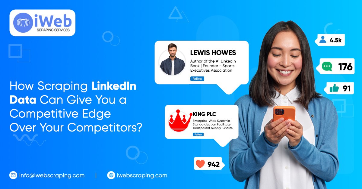 iwebscrapingseo's tweet image. This blog will guide you towards sources of information that can be fetched after scraping LinkedIn data and also how businesses use LinkedIn data scraping. 

Know More:- lnkd.in/gdmAfqW...

#ScrapingLinkedInData #LinkedInDataExtractionTool #LinkedInScraper #USA #UK #UAE