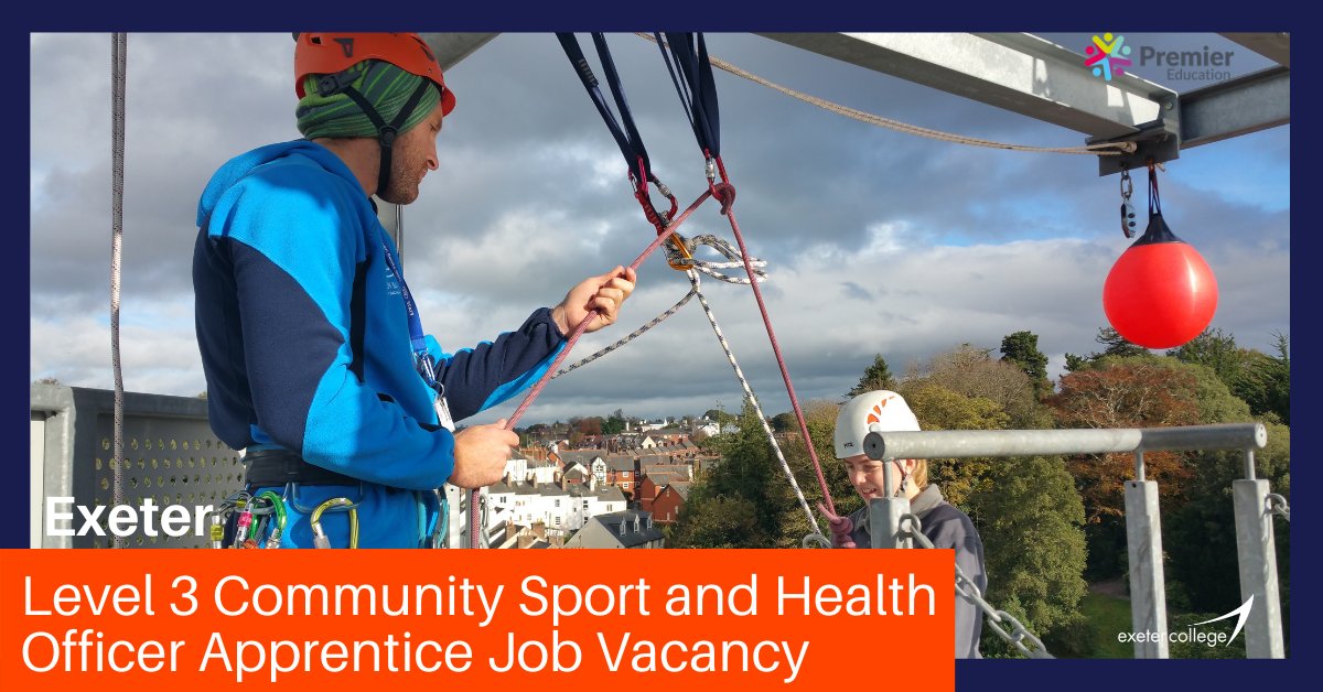 ExeApprentices's tweet photo. @PEG_Exe are seeking TWO Level 3 Community Sport and Health #Apprentices! 

When completed, you will be qualified to deliver PE in schools and lead sports clubs out of school hours 🏅

Ready to kick-off your career in #CommunitySport? Apply today >>  https://t.co/akXRNMHZEO https://t.co/1USUp16kqK