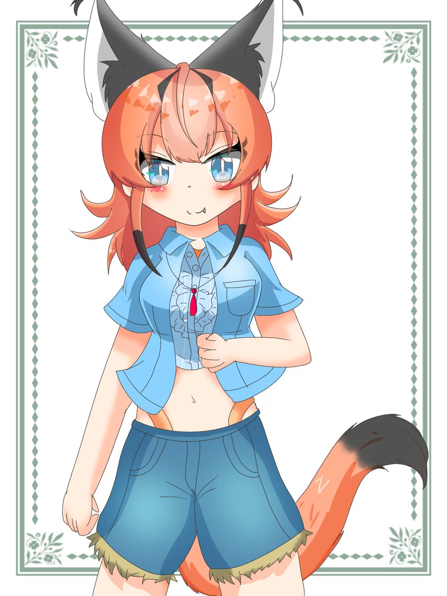 タテガミオオカミちゃん けものフレンズ キリュウのイラスト タテガミオオカミちゃん けものフレンズ キリュウのイラスト