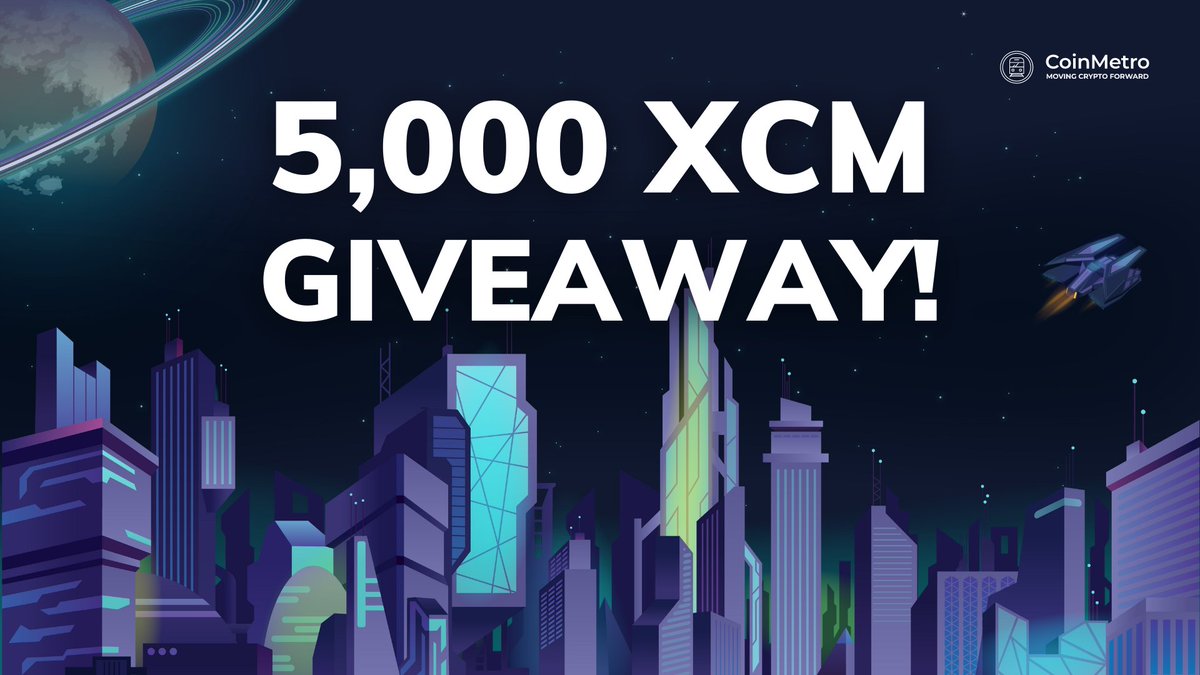🚀 WIN 5,000 $XCM 🚀

We're celebrating the launch of XCM Staking by giving YOU a shot to win free #crypto &amp; open a #PassiveIncome stream!

HOW TO ENTER:
🗣 Make sure you're following us
🔁Retweet + Like this tweet
🤝Tag a friend (extra entries for more tags)
#CoinMetro #ETH #BTC