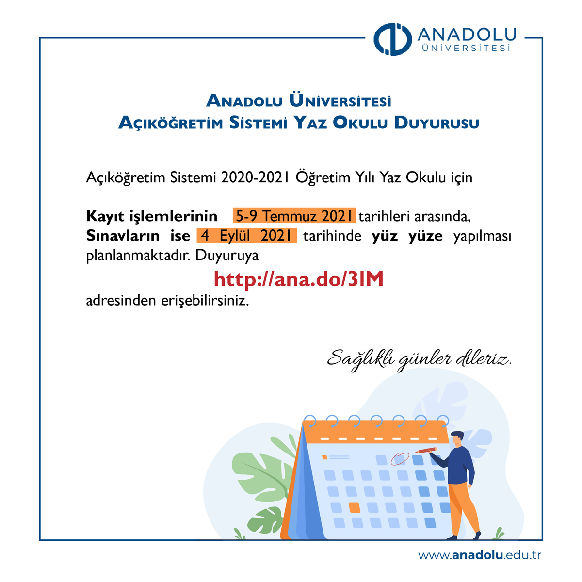 Anadolu_Univ's tweet photo. Anadolu Üniversitesi Açıköğretim Sistemi Yaz Okulu Duyurusu
@AOFAnadolum 
#AnadoluÜniversitesi #Açıköğretim #İşletme #İktisat #AÖS #YazOkulu https://t.co/GJCDHPRcCR