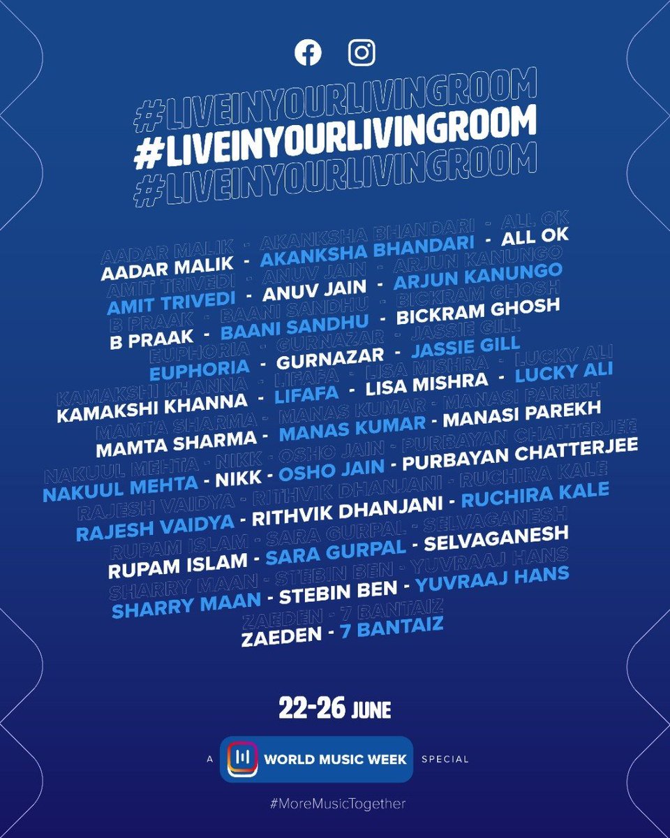gurubakyo's tweet photo. #LiveInYourLivingRoom
আগামীকাল (২২ জুন), ভারতীয় সময় ঠিক রাত ৮টায়
@rupamislam74 https://t.co/XJfFTiLJi6