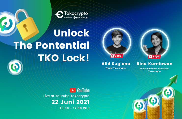 Tokocrypto's tweet photo. Apasih TKO Lock? Gimana sih caranya TKO Lock? Biar gak penasaran yuk kupas tuntas tentang TKO Lock dan cari tau bagaimana cara mendapatkanya di Youtube Live bersama Afid Sugiono (Trader Tokocrypto) dan Rina Kurniawan (PR Tokocrypto). Sampai jumpa, Tokonauts!

#tokocrypto #Youtube https://t.co/Zh2tPdkwfe
