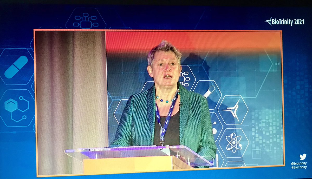 ‘Taking what was a vibrant industry and supercharging it’ Super Kate Bingham’s keynote at #BioTrinity describing scale up of mfg of C19 vaccines. #hybridevent #obn
