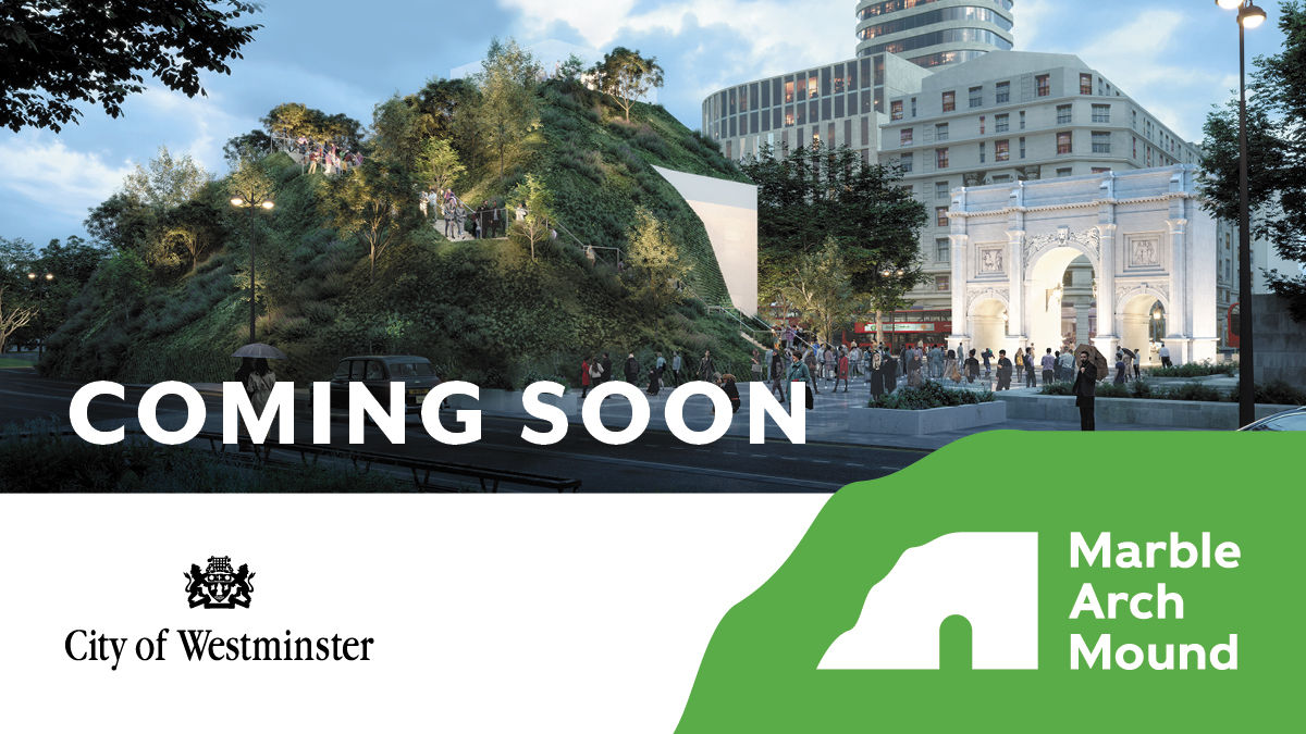 CityWestminster's tweet photo. Tickets are on sale now for the Marble Arch mound, opening in July.

The exciting temporary installation brings a new viewing experience over London that you do not want to miss. 

Book your tickets: https://t.co/Pfm1GT8vZq

#MarbleArchMound #MAM https://t.co/FbAGvujgEC