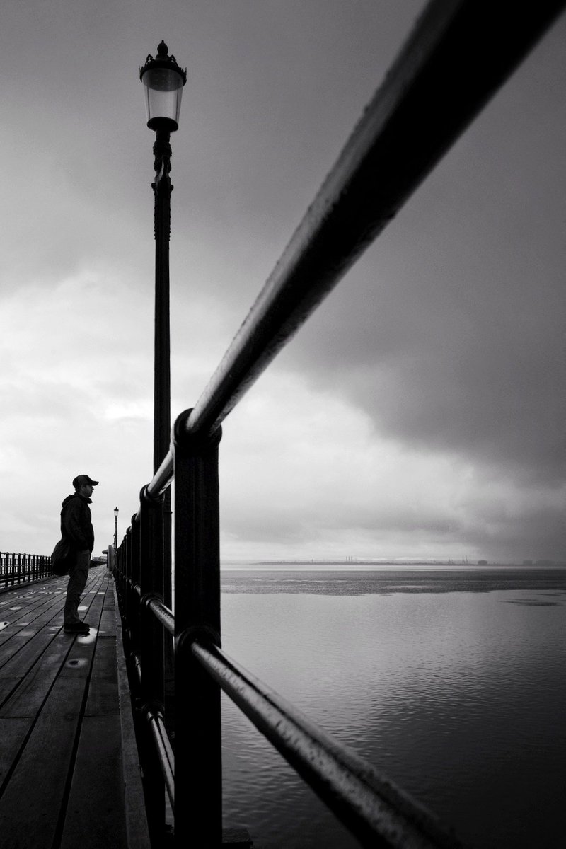 Southend Pier in the rain #fsprintmonday #repostmyfujifilm #fujifilm_uk #wexmondays #blackandwhitephotography