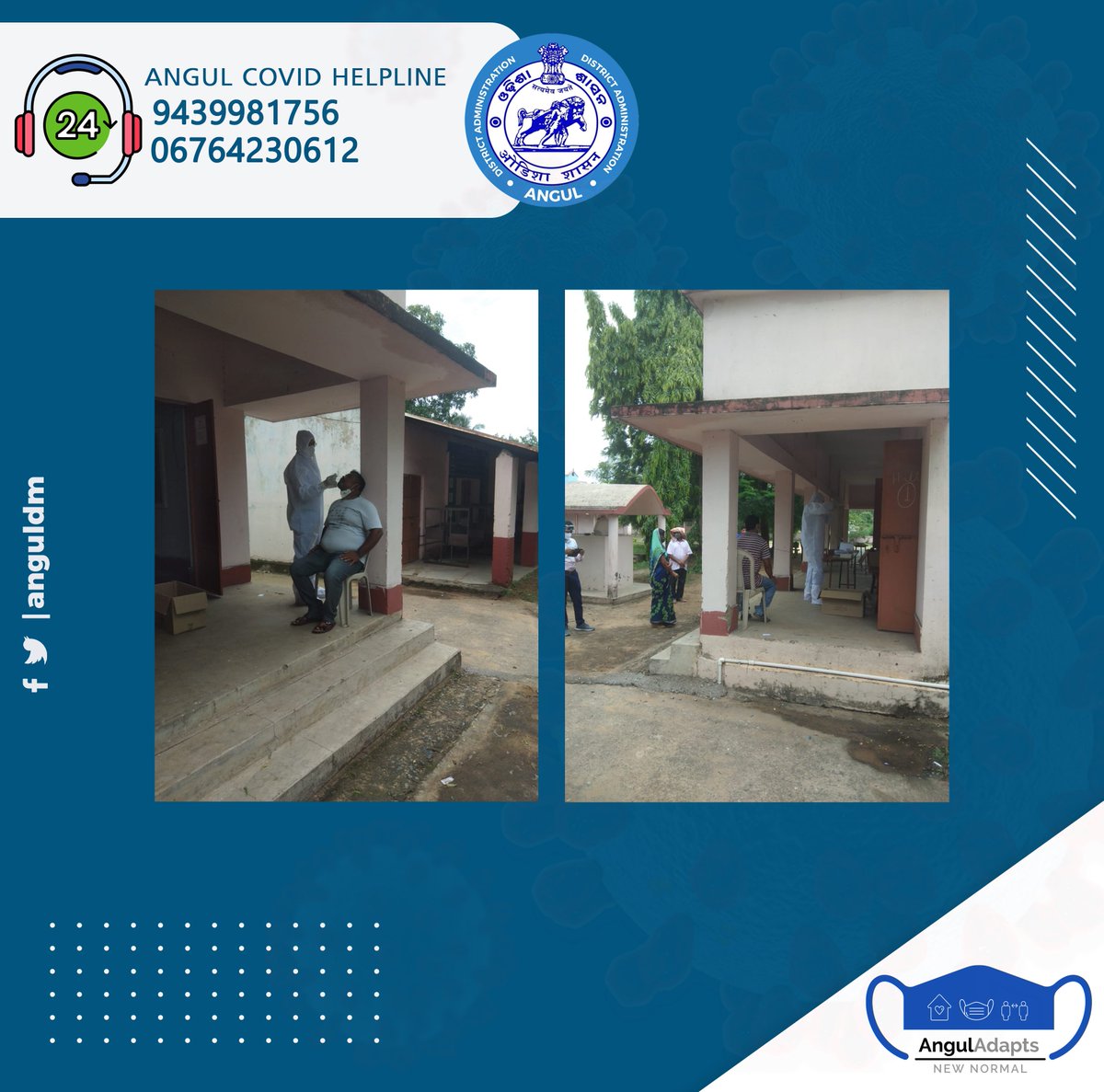 Testing for COVID 19 done at Danara High school.
#Angulfightscorona