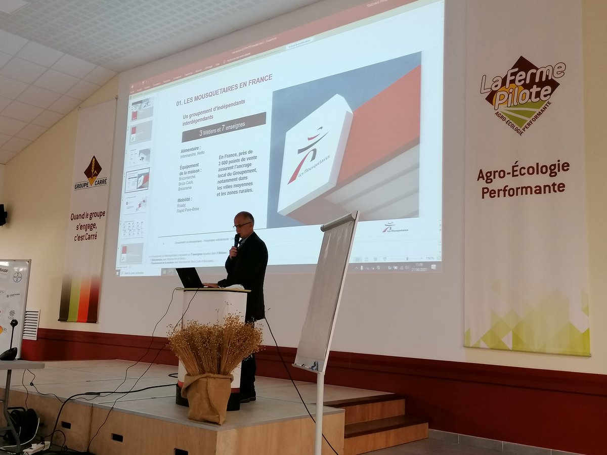 Ferme Pilote CARRE (@carreferme) on Twitter photo Intervention de <a href="/bonnochristophe/">Christophe Bonno</a> à notre Assemblée Générale de l'association #EcoPhyt
La vision d'un grand groupe tel que <a href="/Agromousquetair/">Agromousquetaires</a> <a href="/intermarche/">Intermarché</a> sur la transition #agroécologique et certification #Hve à l'échelle des #filières. Intervention de <a href="/bonnochristophe/">Christophe Bonno</a> à notre Assemblée Générale de l'association #EcoPhyt
La vision d'un grand groupe tel que <a href="/Agromousquetair/">Agromousquetaires</a> <a href="/intermarche/">Intermarché</a> sur la transition #agroécologique et certification #Hve à l'échelle des #filières.