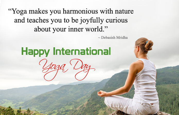 YogaPeeth's tweet photo. "Yoga makes you harmonious with nature and teaches you to be joyfully curious about your inner world."  - Happy International Yoga Day 2021. #YogaDay #YogaDay2021 #YogaForAll #Yoga #YogaForWellness #sharadayogapeeth #yogaeveryday https://t.co/468fPJJawo