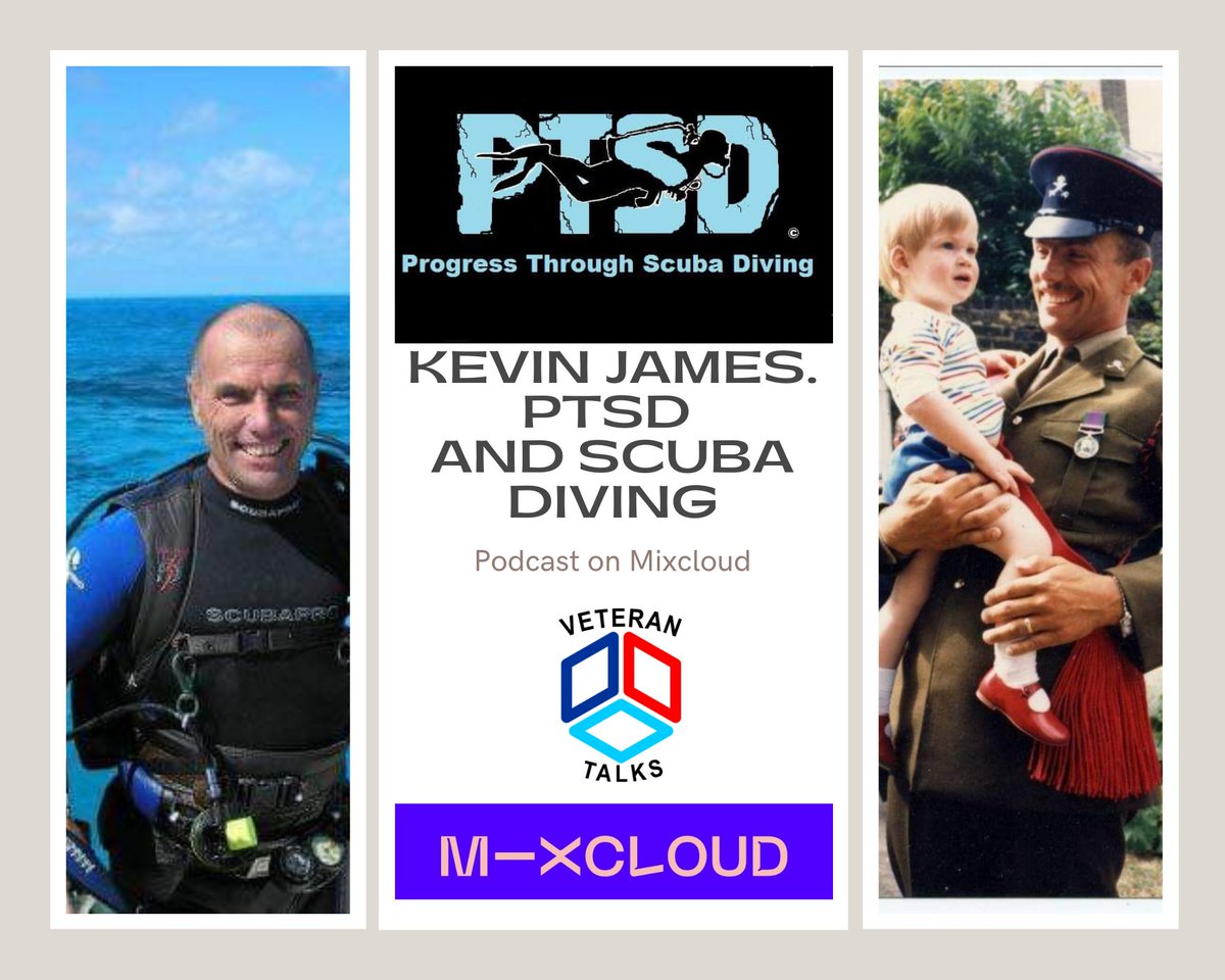 Listen to the Veteran Talks Podcast with Kevin James <a href="/kjamespi/">PTSD Scuba Diving</a> from PTSD "Progress Through Scuba Diving"

The benefits of scuba diving for #PTSD

mixcloud.com/Veteran_Talks/…

#scuba #diving #veterans #veteran #mentalhealth #podcasts