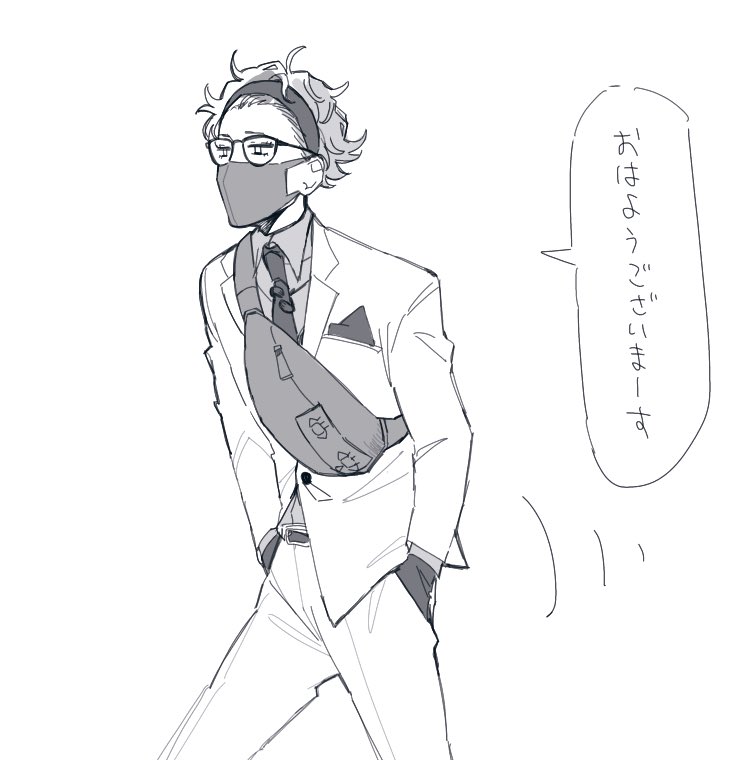 衣装のまま現地入りしてたらいいな!っていう絵 