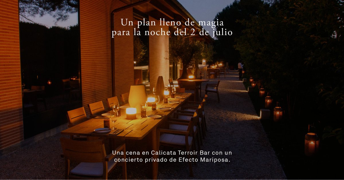 arledomaine's tweet photo. Una noche de verano en Calicata Terroir Bar. Una cena de autor diseñada para la ocasión por Marc Segarra. Música en vivo en un oasis natural al aire libre con @EF_MARIPOSA. En Abadía Retuerta lo hacemos posible. 
Info y reservas: https://t.co/hdOmfHTwtj 
#valladolid #cylesvida https://t.co/60DHJFI4EI