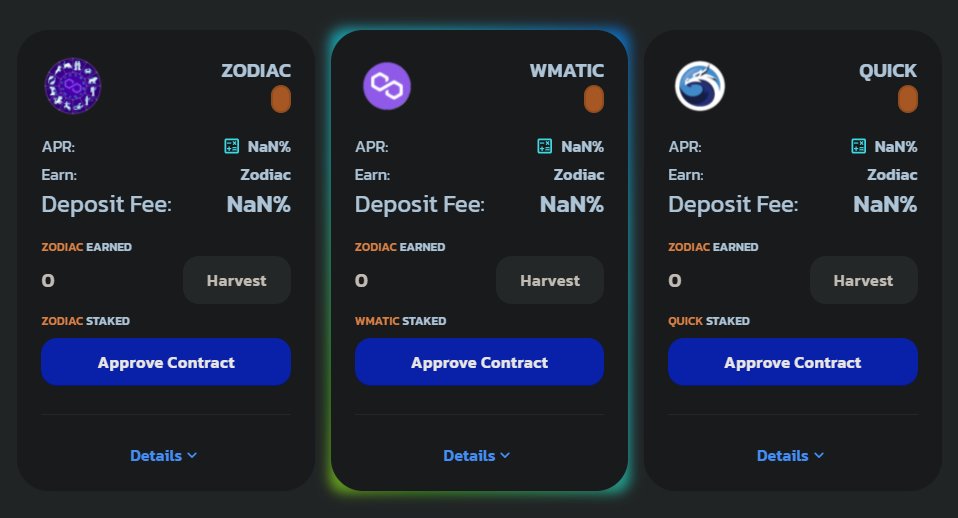 Cryptoandfarm's tweet image. NEW POLYGON  FARM ZODIAC Finance
36h before farming launch

12zodiacfinance.com

Supply : 100 ZODIAC

#DeFi #YieldFarming #Polygon #airdrop #matic #yieldfarm #Polywhale $CRV $WETH $WETH $USDT $USDC