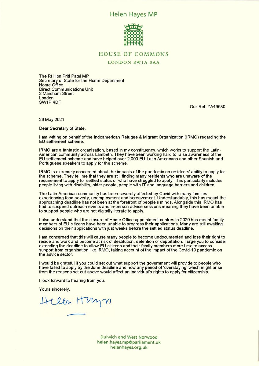 Irmo Indoamerican Refugee Migrant Organisation Irmolondon Twitter