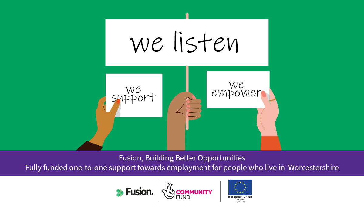 FusionWorcs's tweet image. We don’t just give great advice, we listen! Everyone has personal battles to face and only by truly listening can we help to unlock individual potential over time. Get in touch for one-to-one support towards finding #employment #WeBelieveInYou
@TNLComFund #tnlcomfundesf