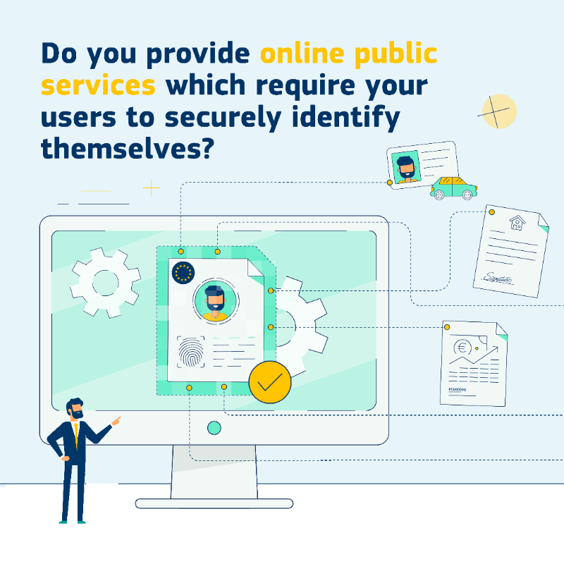 EU_EBSI's tweet photo. 🌐  By connecting to their national #eIDAS Node, public services providers ensure the secure identification of EU citizens to online #publicservices - they will be able to use their #nationaleID to access services in other #EUcountries. 
Check how to get started👇