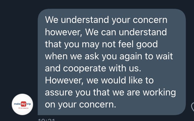 diyinfosec's tweet photo. @makemytripcare Got your DM, attaching proof https://t.co/crCmeMS95C