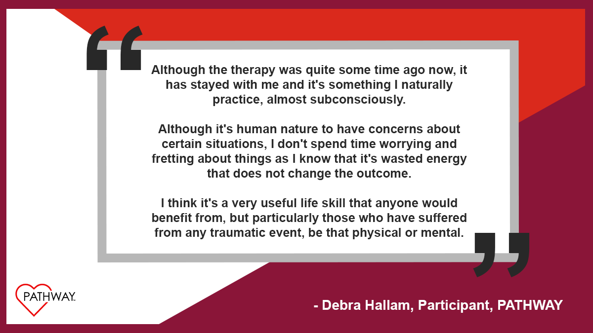 GMMH_NHS's tweet photo. The findings of PATHWAY, published today, show that a new treatment significantly improves mental health in heart disease patients❤
Here’s what our study participants had to say!
You can read more here: https://t.co/9JOfp8LxkM
#ResearchGMMH https://t.co/KLirqIjNry