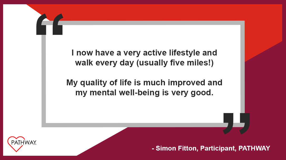 GMMH_NHS's tweet photo. The findings of PATHWAY, published today, show that a new treatment significantly improves mental health in heart disease patients❤
Here’s what our study participants had to say!
You can read more here: https://t.co/9JOfp8LxkM
#ResearchGMMH https://t.co/KLirqIjNry