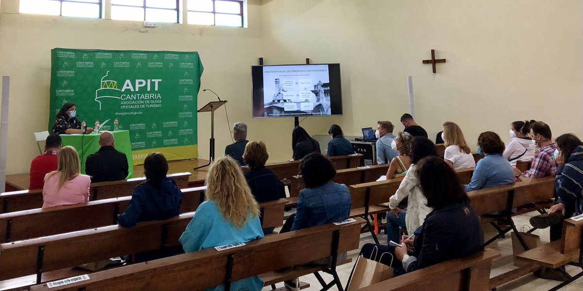 ApitCantabria's tweet image. En la 2ª parte de nuestras #pildorasformativas #PatriciaGómezCamus nos habla de la historia de #Ciriego, #cementeriomunicipal de #Santander.