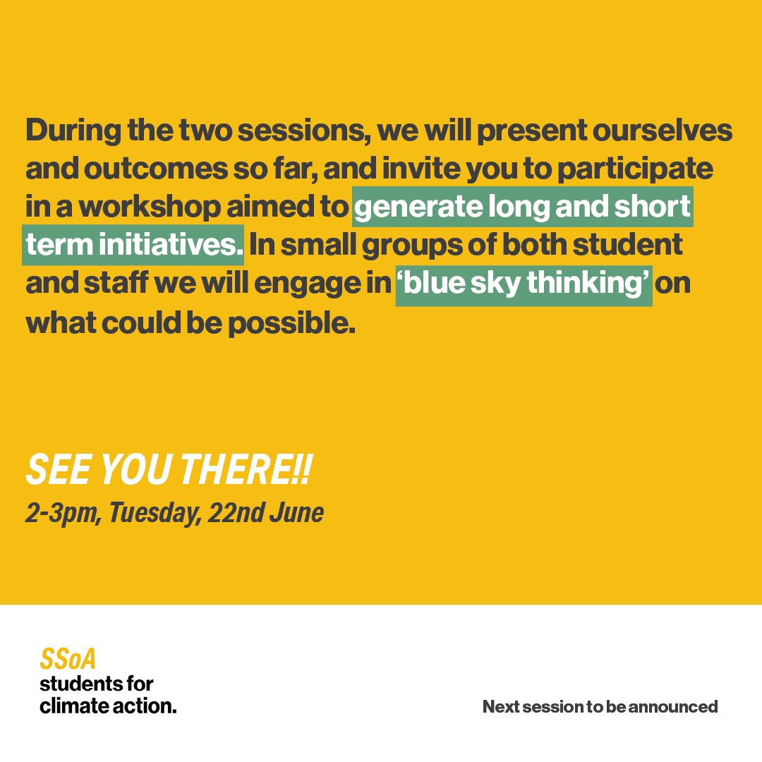 SSoA Students for Climate Action tweet media